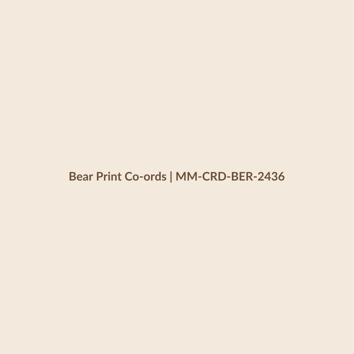 Mamamini Bear Print Co-ords in 24–36 Months