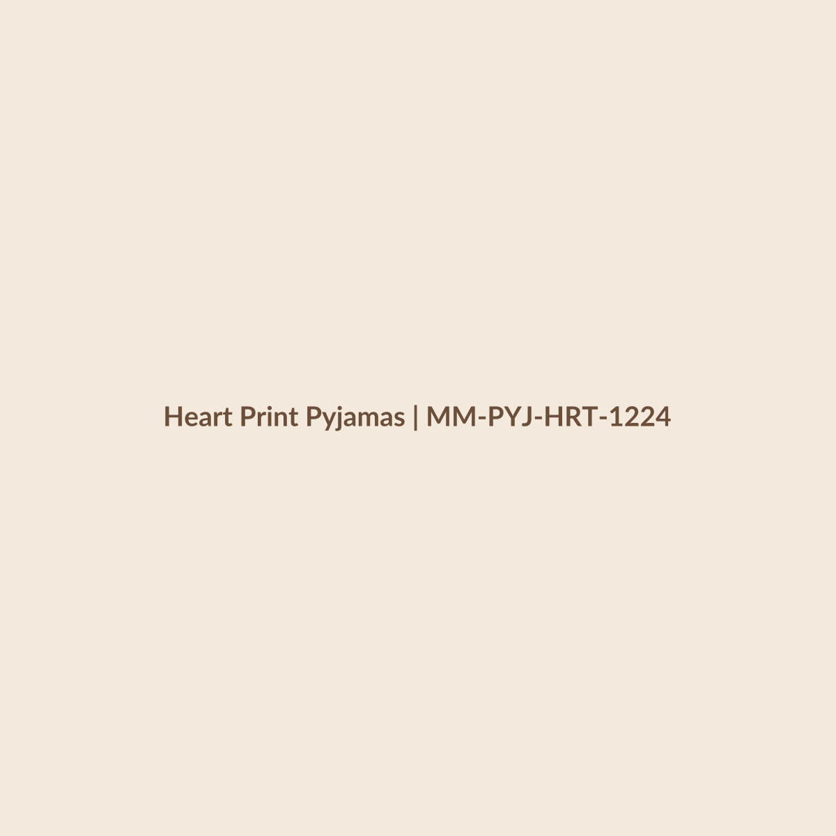 Mamamini Heart Print Pyjamas in 12–24 Months
