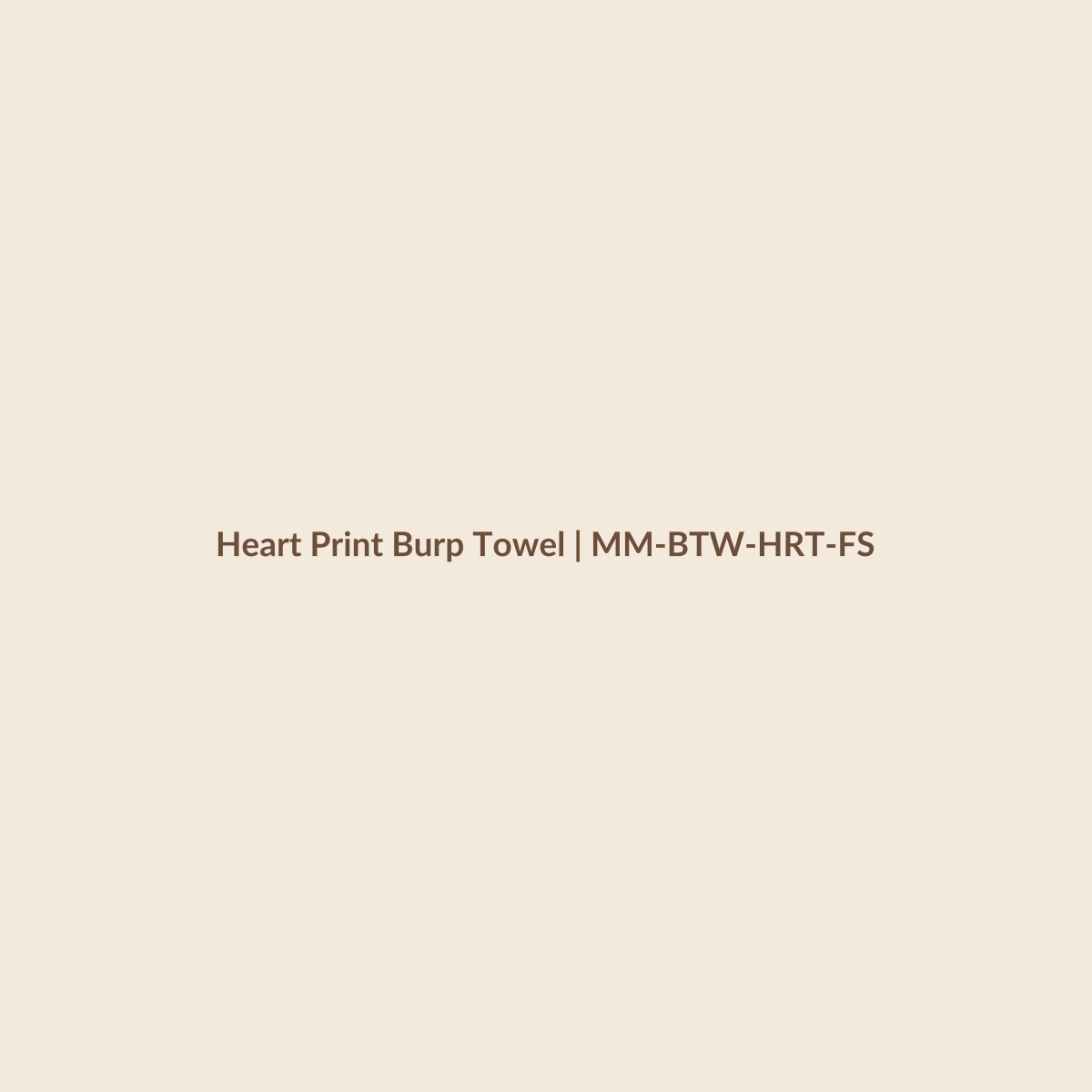Mamamini Heart Print Burp Towel in Free Size