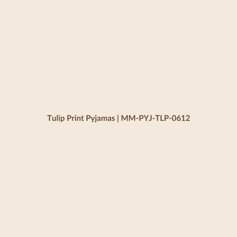 Mamamini Tulip Print Pyjamas in 6–12 Months