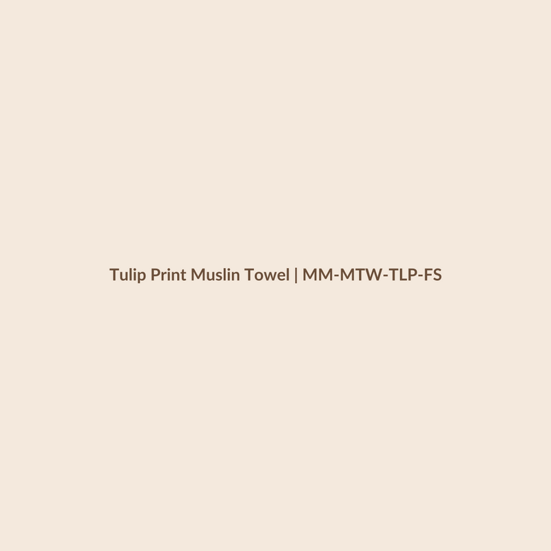 Mamamini Tulip Print Muslin Towel in Free Size