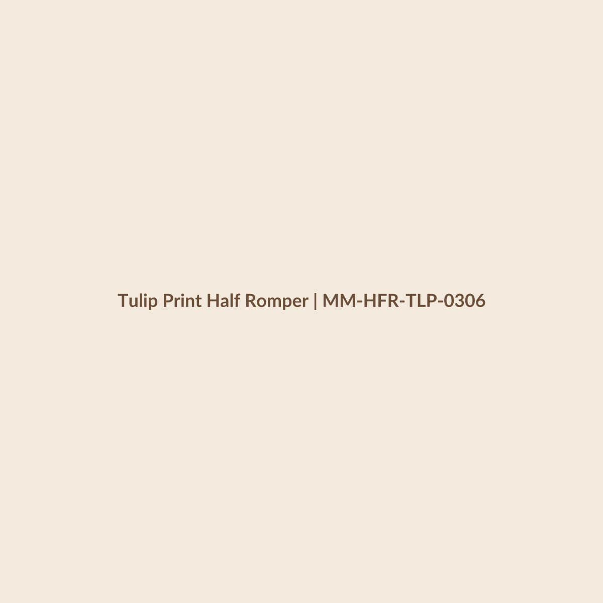 Mamamini Tulip Print Half Romper in 3–6 Months