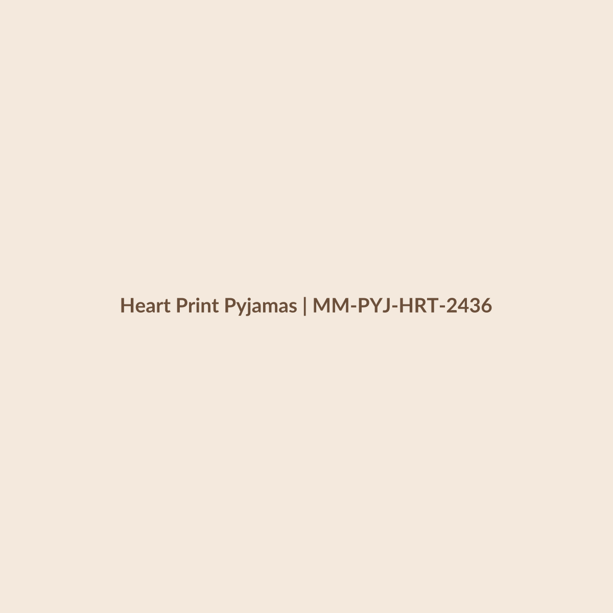 Mamamini Heart Print Pyjamas in 24–36 Months