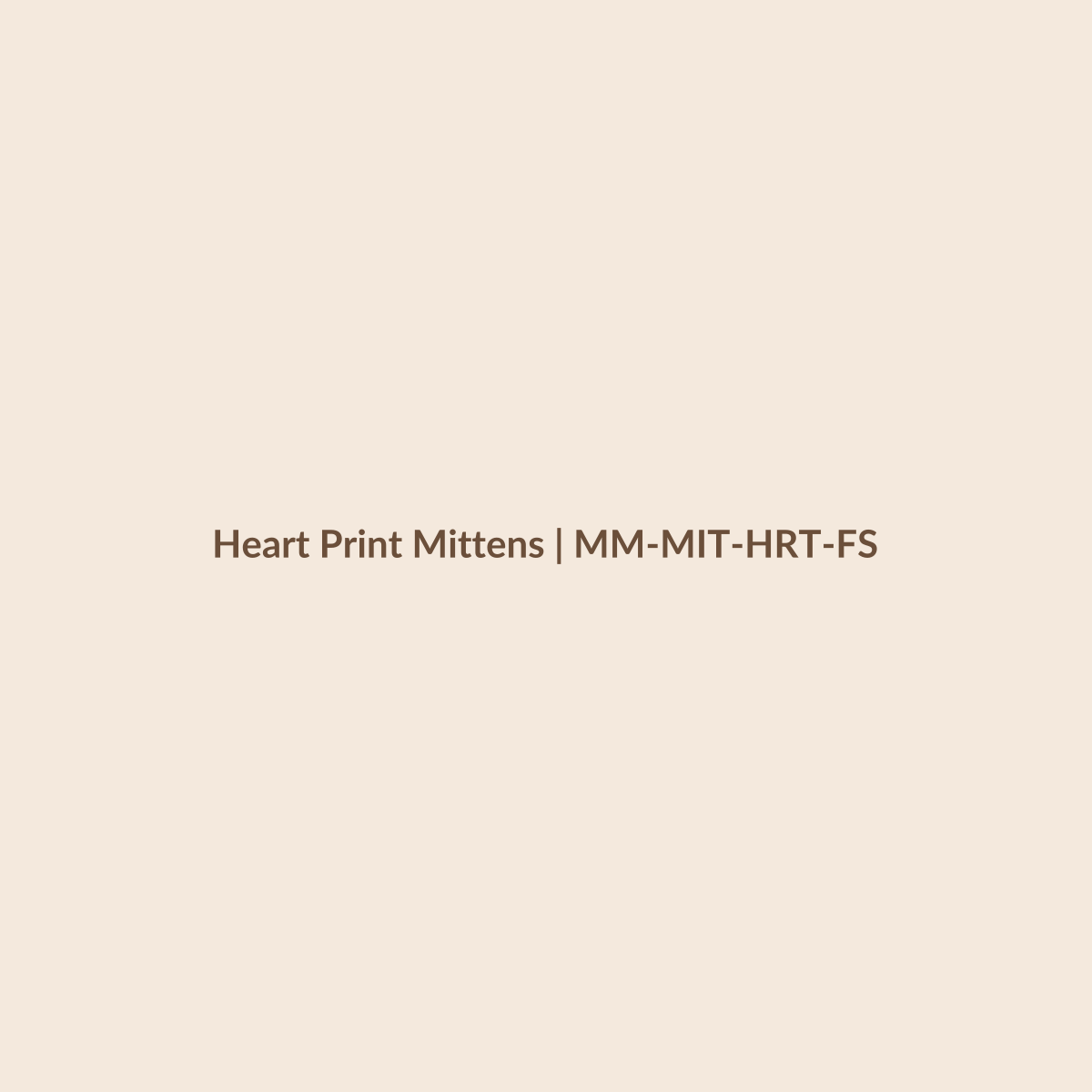 Mamamini Heart Print Mittens in Free Size