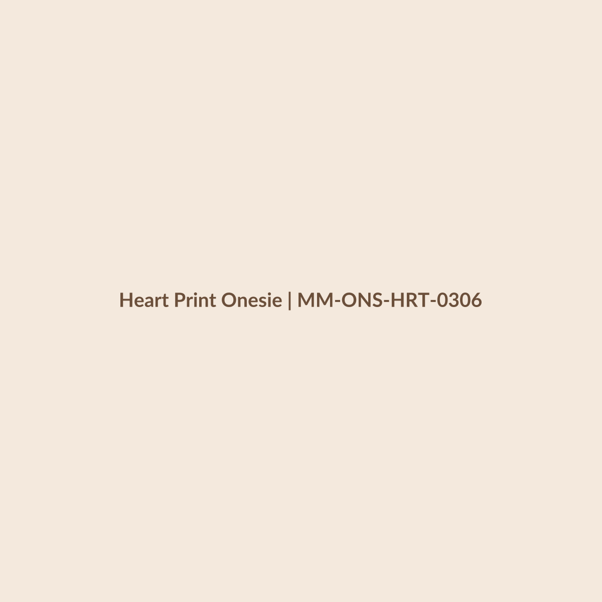Mamamini Heart Print Onesie in 3–6 Months