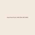 Mamamini Heart Print Frock in 0–3 Months