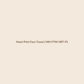 Mamamini Heart Print Face Towel in Free Size