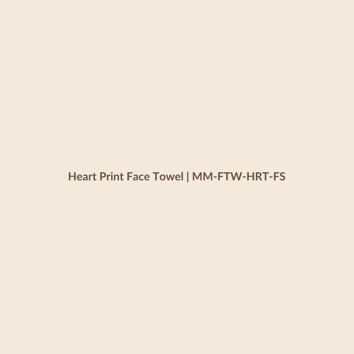 Mamamini Heart Print Face Towel in Free Size