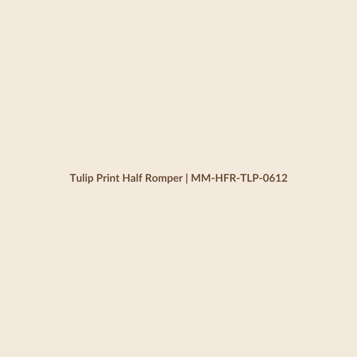 Mamamini Tulip Print Half Romper in 6–12 Months