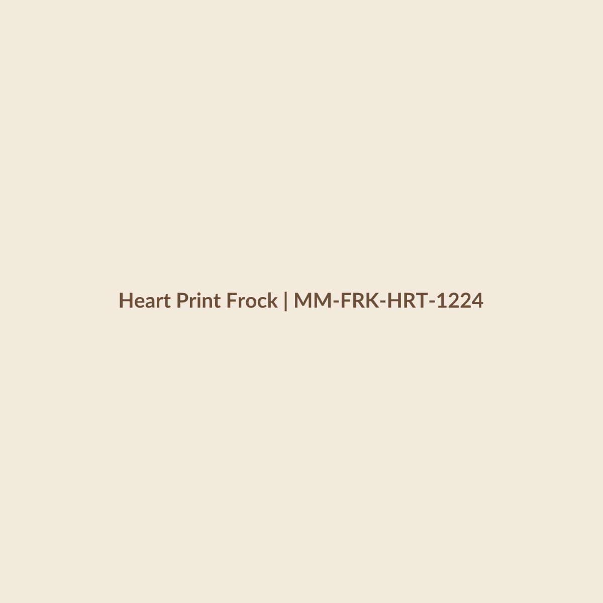 Mamamini Heart Print Frock in 12–24 Months
