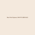 Mamamini Bear Print Pyjamas in 6–12 Months