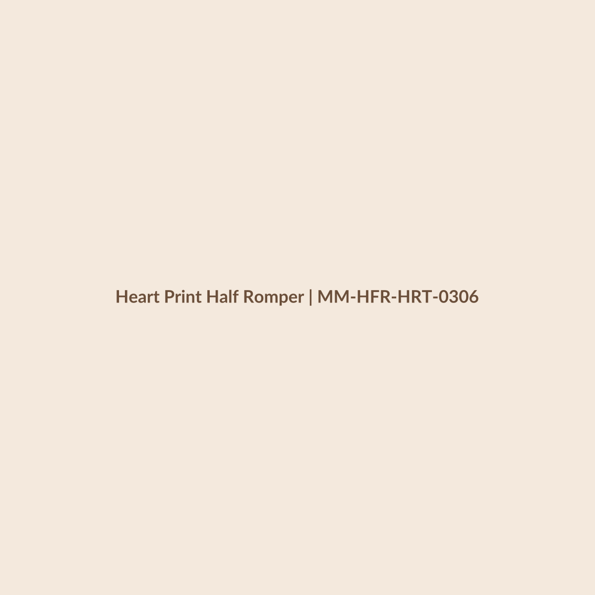 Mamamini Heart Print Half Romper in 3–6 Months